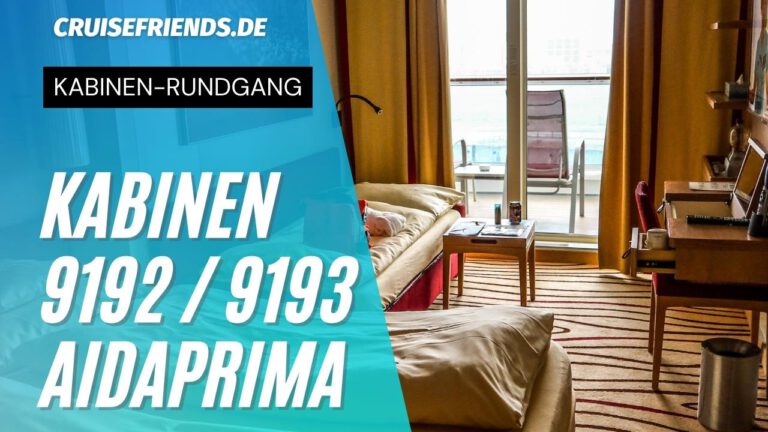 AIDAprima – Kabine 9192 und 9193