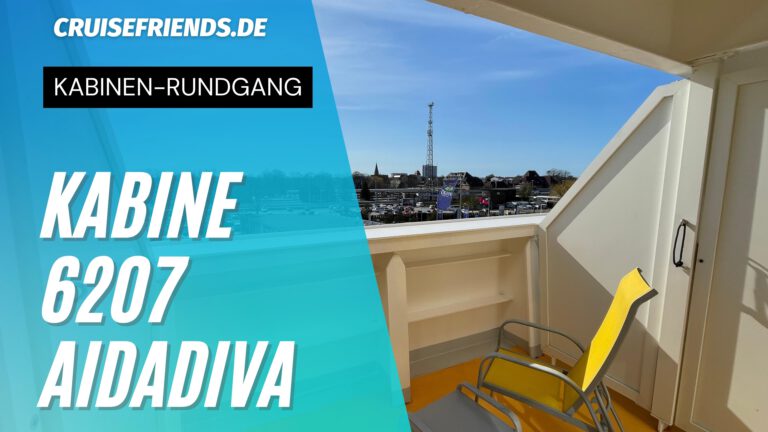 AIDAdiva Kabine 6207 – Rundgang