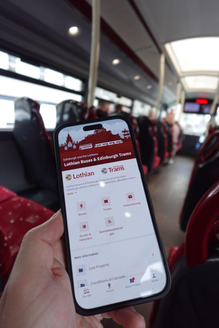 Öffentliche Verkehrsmittel in Edinburgh – einfach & genial für Kreuzfahrer