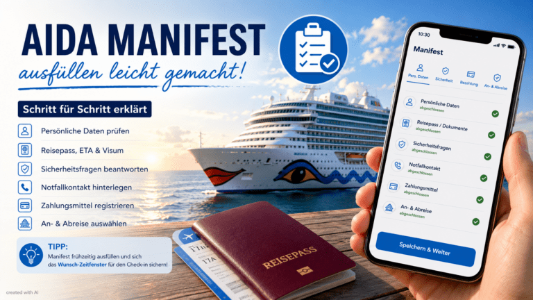 AIDA Manifest ausfüllen – Schritt für Schritt erklärt