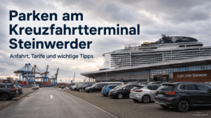 Parken am Kreuzfahrtterminal Steinwerder in Hamburg