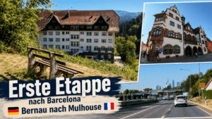 Mit dem Auto nach Barcelona – Erste Etappe von Bernau bis Mulhouse